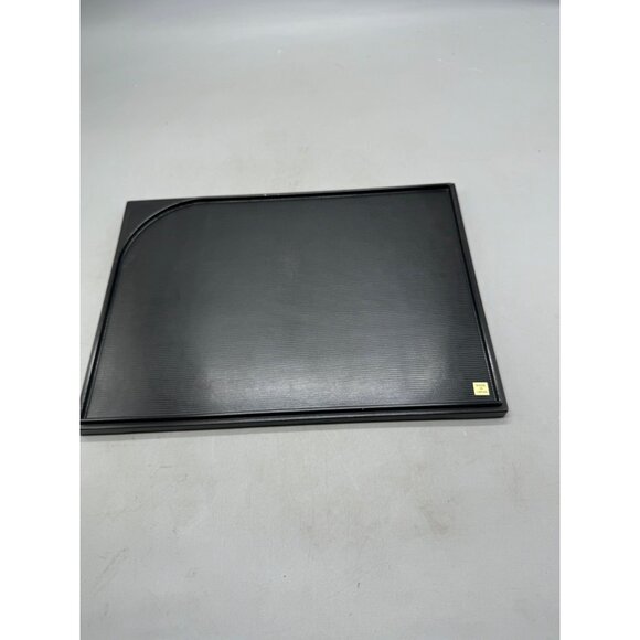 Japanese Black shine rectangle plastic Tray Red Rim - Elegant Design READ NEW - Picture 6 of 8